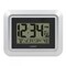 La Crosse Technology 8.75" Silver and Black Digital Wall Clock with Temperature